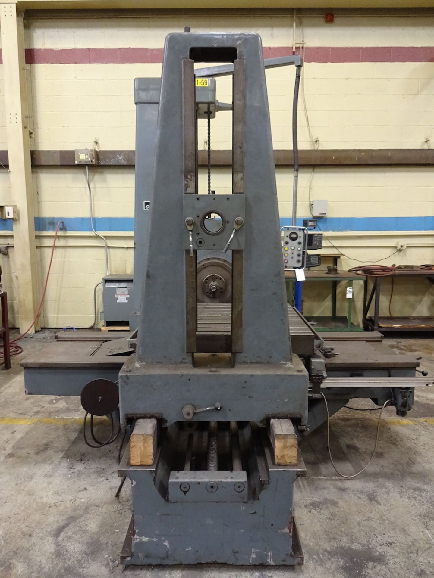 MEUSER MODEL M76BFS HORIZONTAL BORING MILL, S/N M76BFS-45286, 39 X 39 BUILT-IN ROTARY TABLE, 7. - Image 2 of 20
