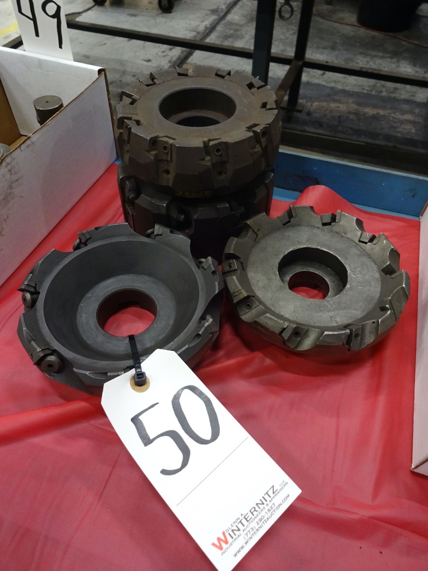 LOT: (4) INDEXABLE FACE MILLS