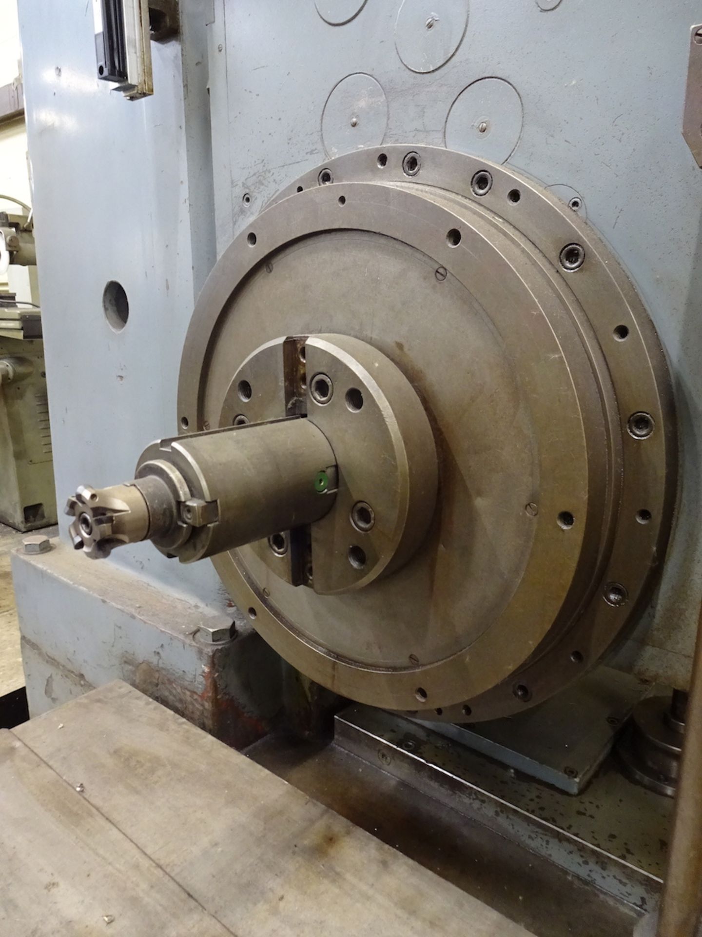 MEUSER MODEL M76BFS HORIZONTAL BORING MILL, S/N M76BFS-45286, 39 X 39 BUILT-IN ROTARY TABLE, 7. - Image 11 of 20