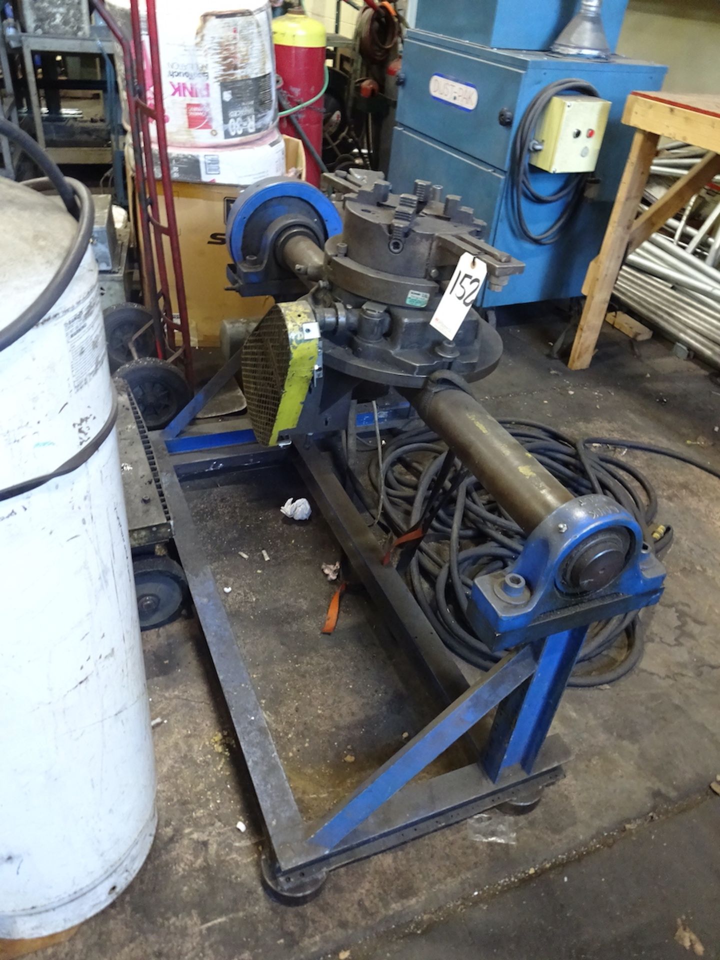 BECK POWERED WELDING ROLL STAND WITH ATA BY TROYKE ROTARY TABLE MODEL BH12, 12 IN. & CUSTOM 10 IN.