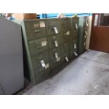 LOT: (7) HON 4-DRAWER FILE CABINETS (GREEN)