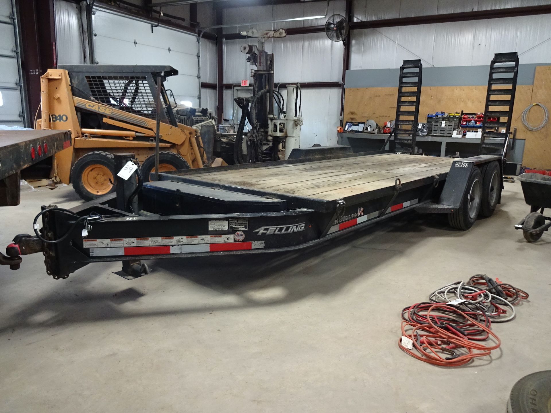 2021 FELLING 18 FT X 83 IN. MODEL FT-16-I EQUIPMENT TRAILER, VIN SFTCF2426M9004450, WOOD DECK, - Image 2 of 9