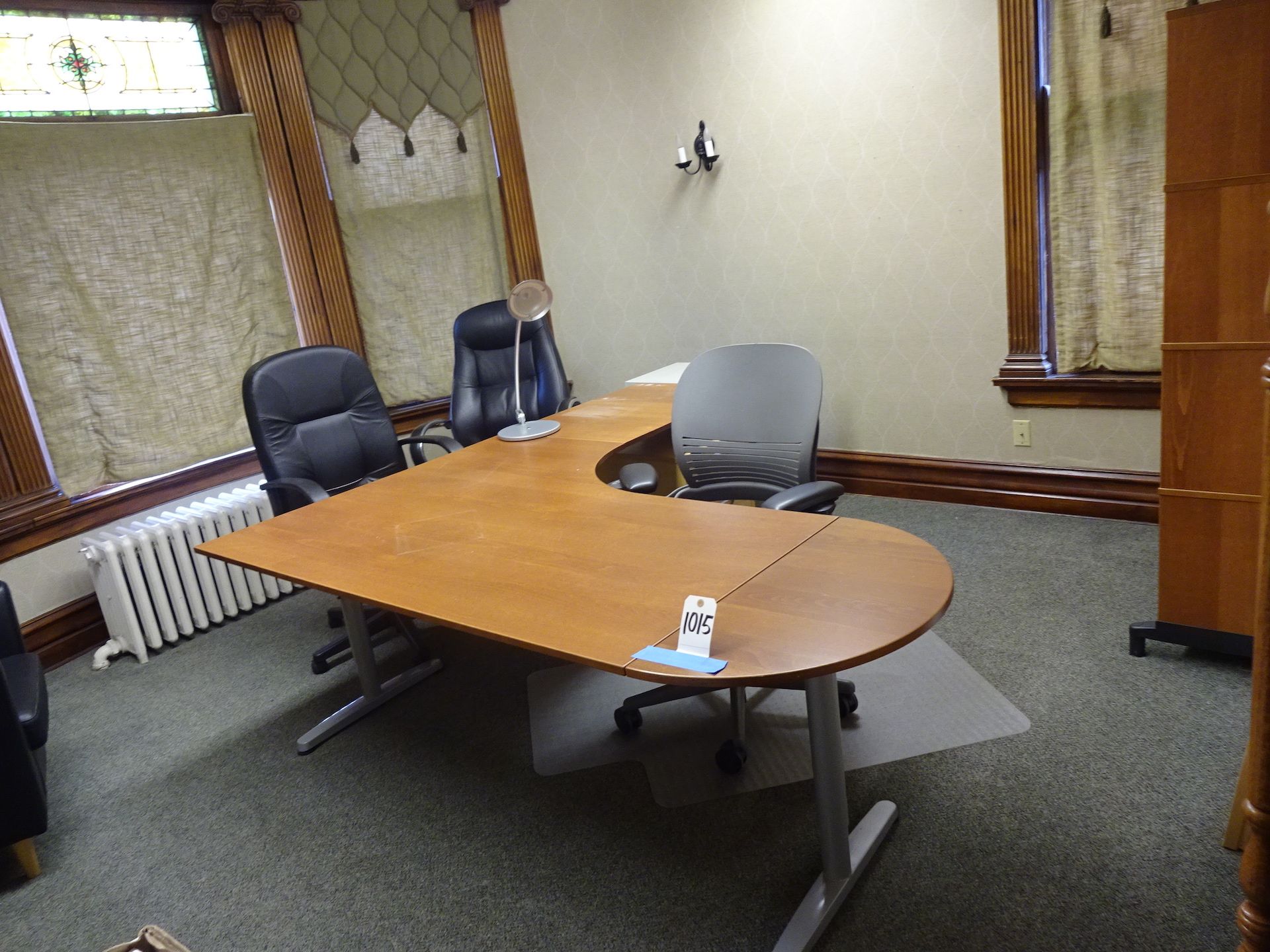 CONTENTS OF ROOM INCLUDING DESK, FOUR CHAIR, TWO FILE CABINETS & WOOD CABINET (LOCATION - 6TH