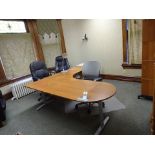 CONTENTS OF ROOM INCLUDING DESK, FOUR CHAIR, TWO FILE CABINETS & WOOD CABINET (LOCATION - 6TH