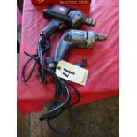 (2) ASSORTED ELECTRIC DRILLS