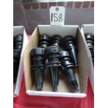 LOT: (6) COMMAND 40 TAPER ASSORTED CNC TOOL HOLDERS