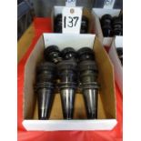 LOT: (6) COMMAND 40 TAPER ASSORTED CNC TOOL HOLDERS