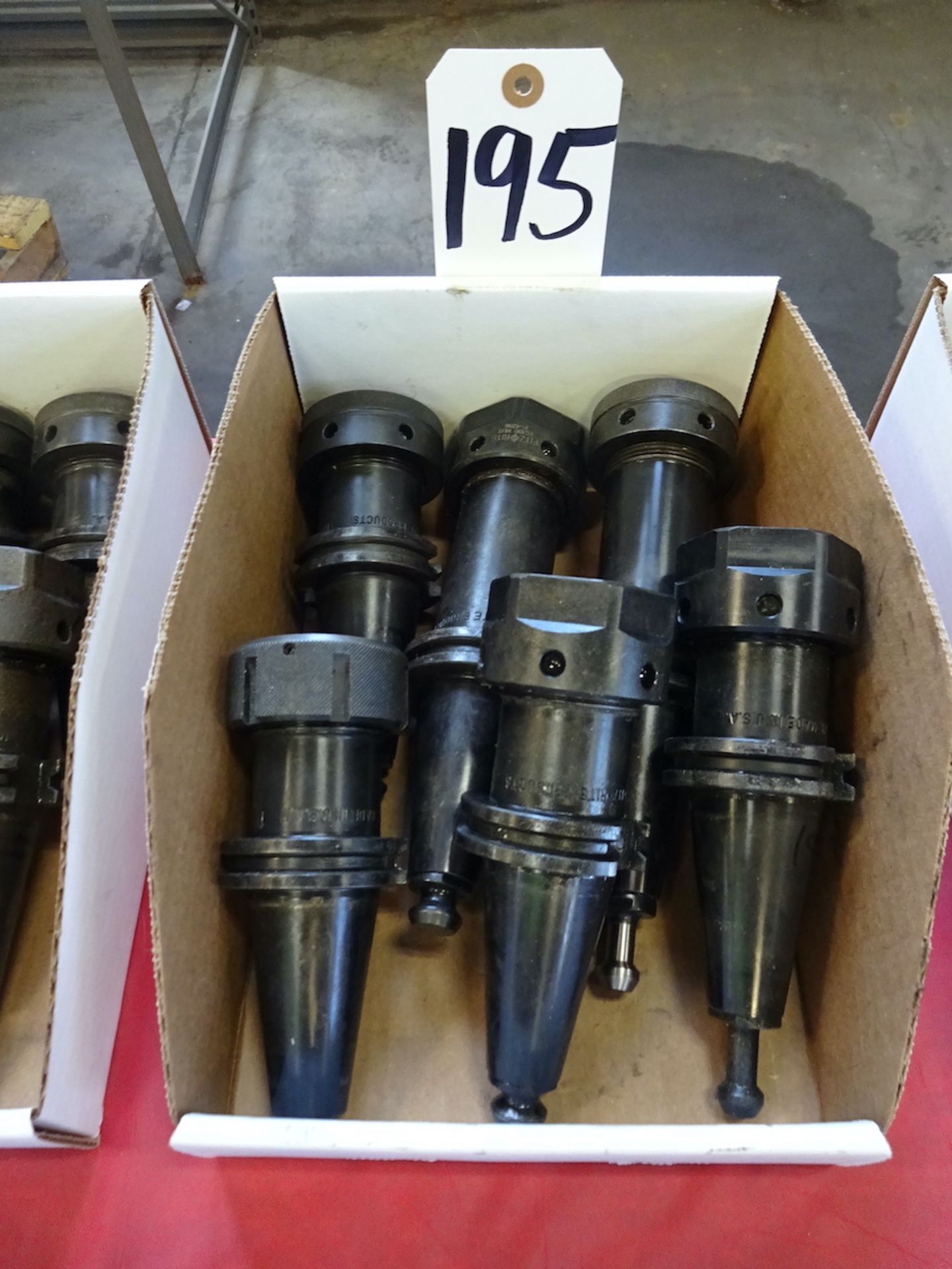 LOT: (6) ASSORTED 40 TAPER FITZ-RITE CNC TOOL HOLDERS