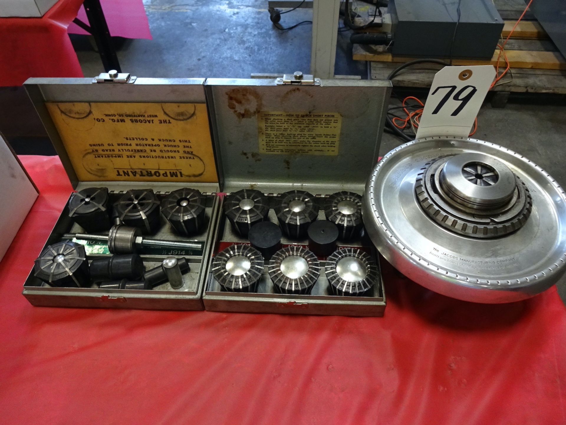 JACOBS SPINDLE NOSE LATHE CHUCK WITH ASSORTED COLLETS IN 2 BOXES - Image 2 of 2