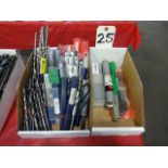 LOT: ASSORTED DRILLS (IN 2 BOXES)