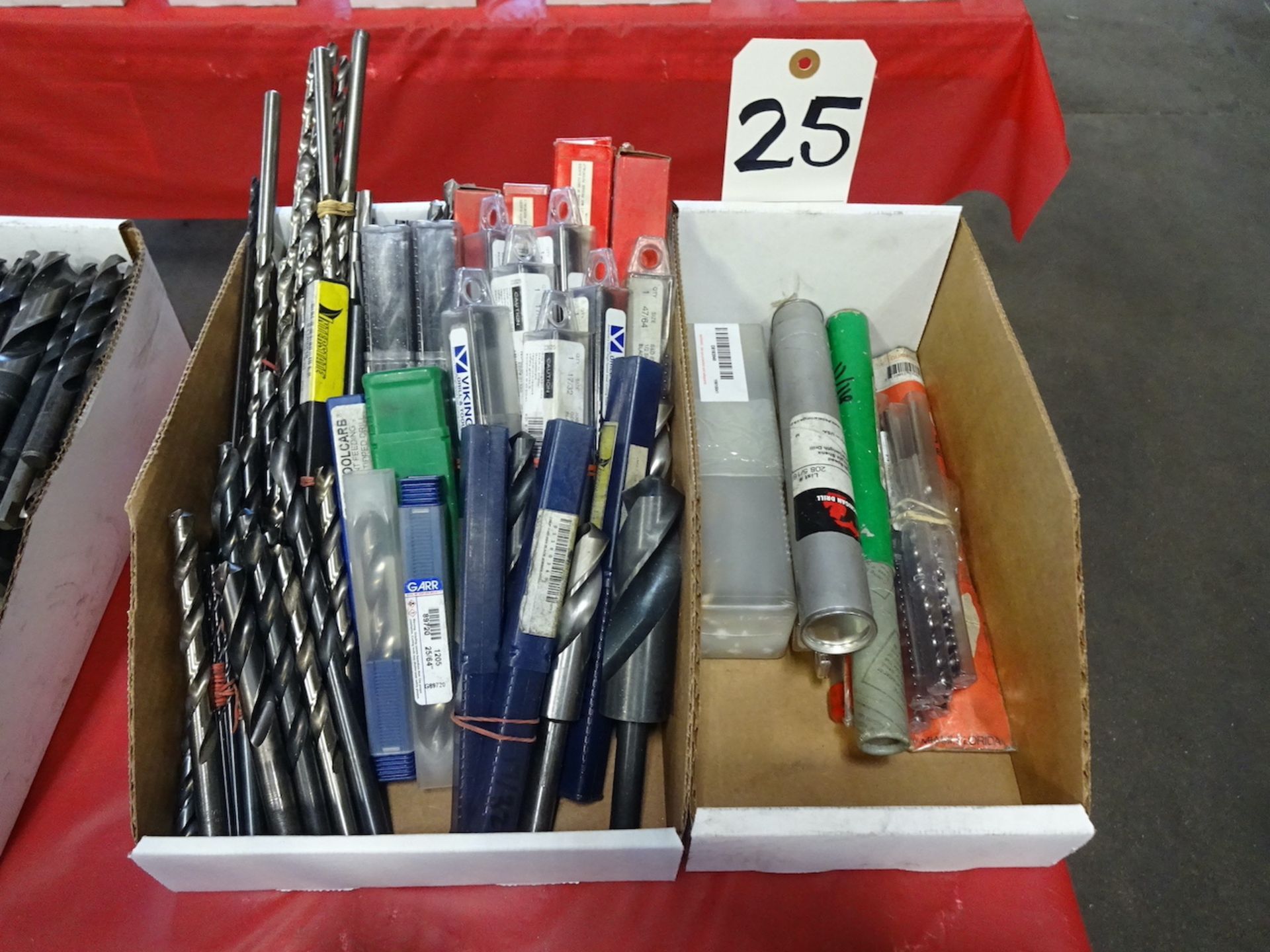 LOT: ASSORTED DRILLS (IN 2 BOXES)