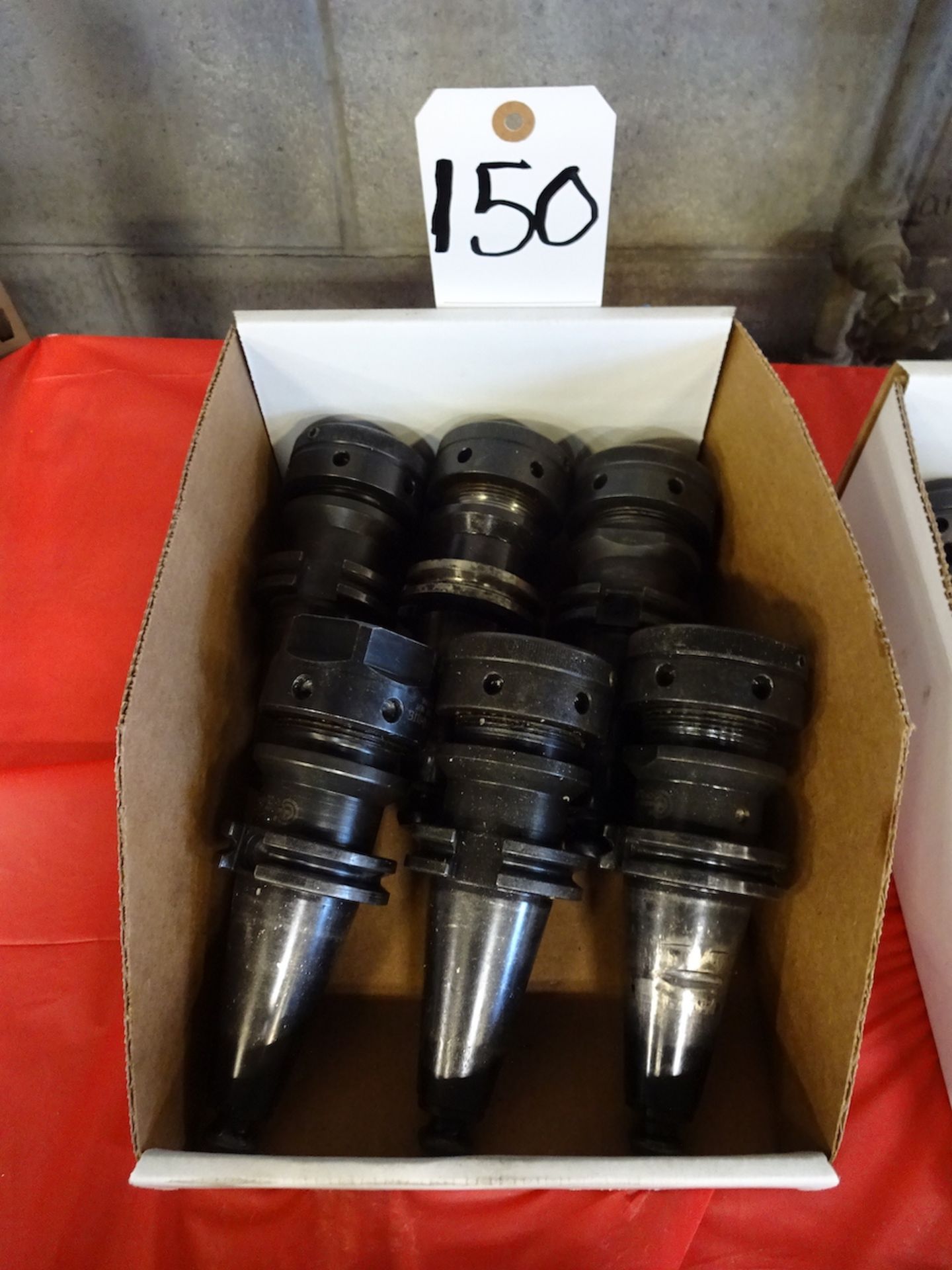 LOT: (6) COMMAND 40 TAPER ASSORTED CNC TOOL HOLDERS