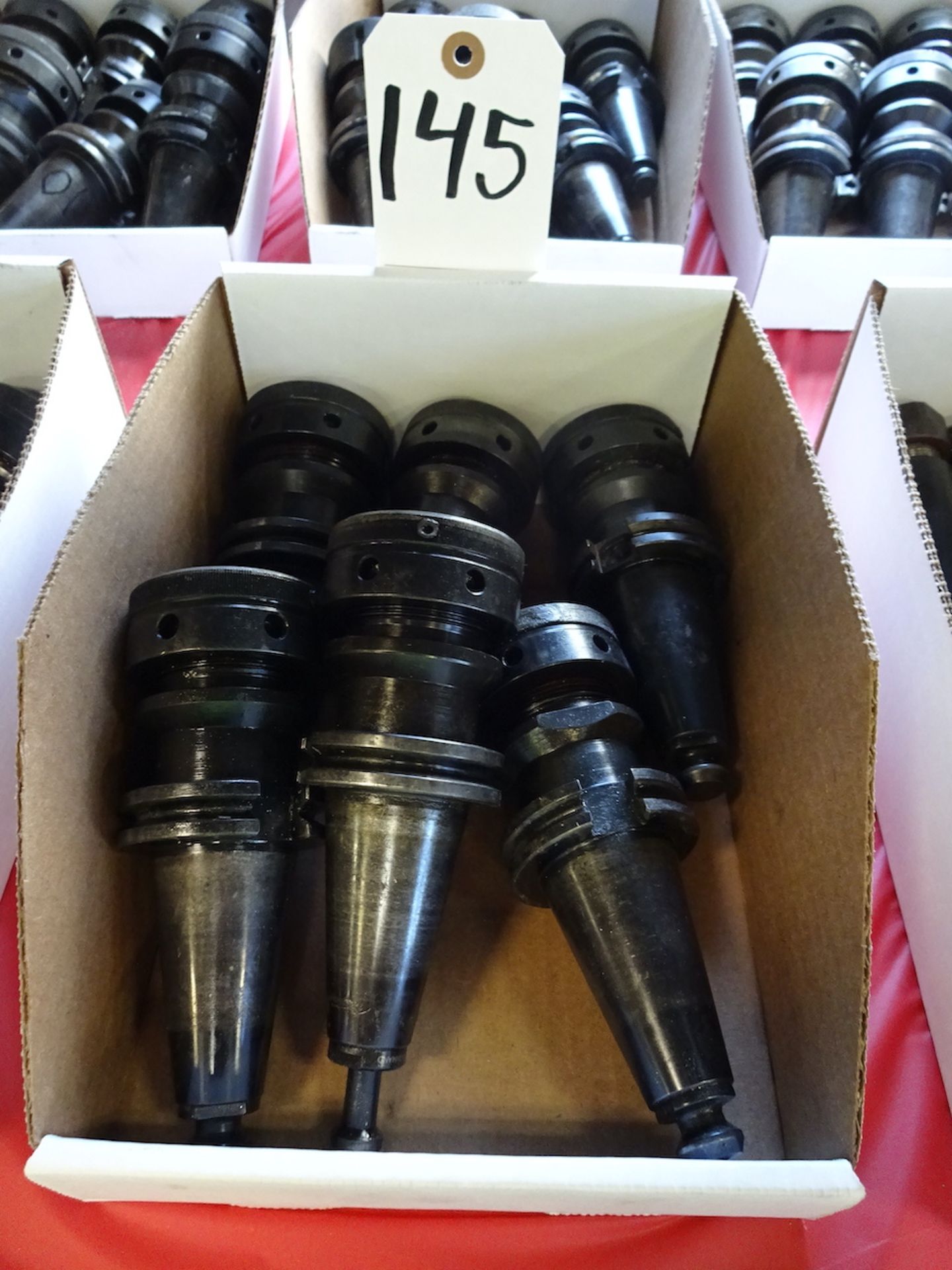 LOT: (6) COMMAND 40 TAPER ASSORTED CNC TOOL HOLDERS