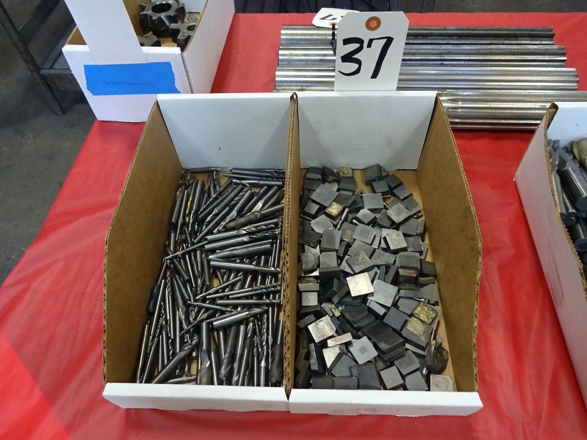 LOT: ASSORTED CARBIDE CUTTERS AND MILLS IN 2 BOXES