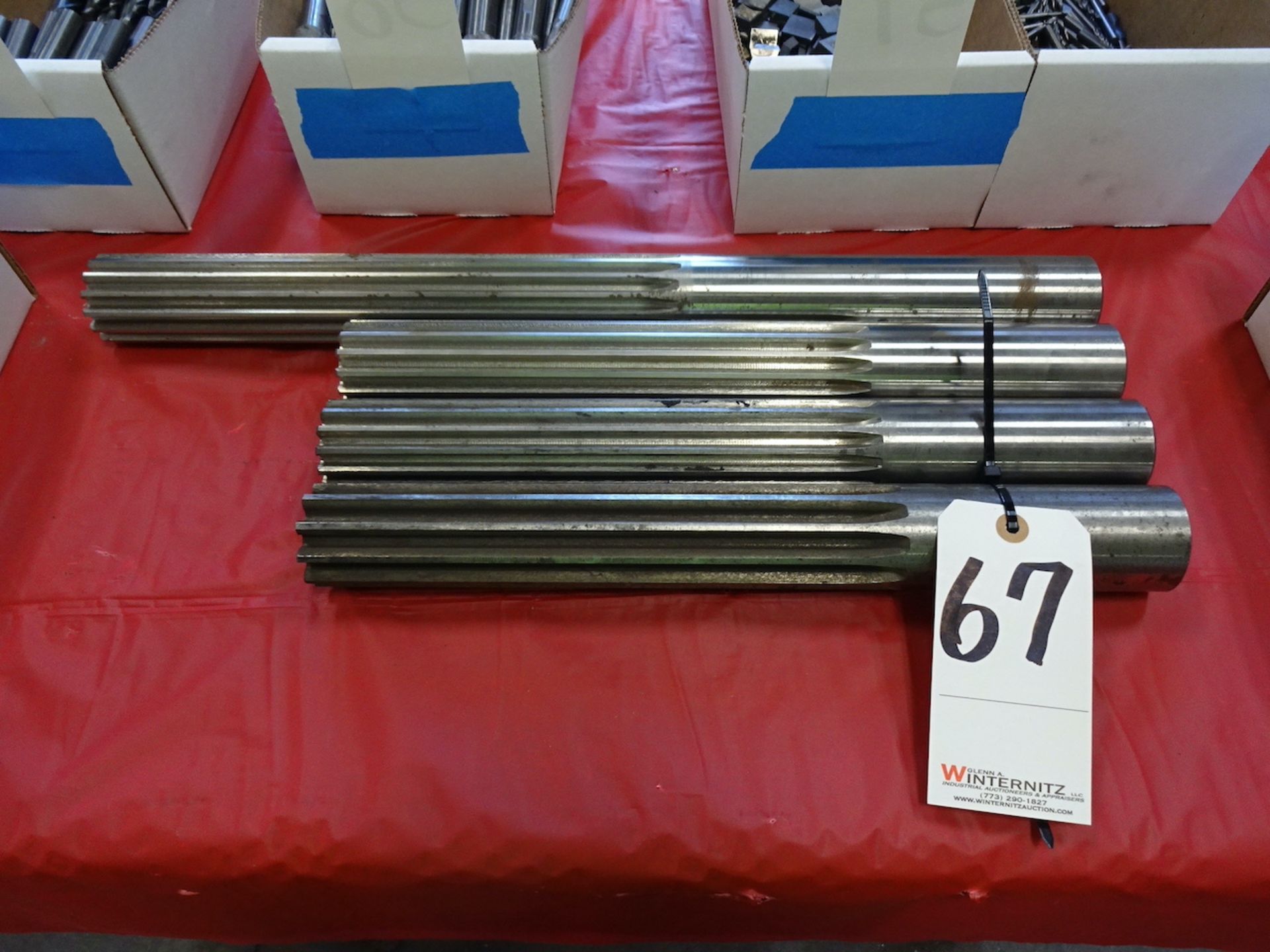 (4) ASSORTED PINION SHAFTS