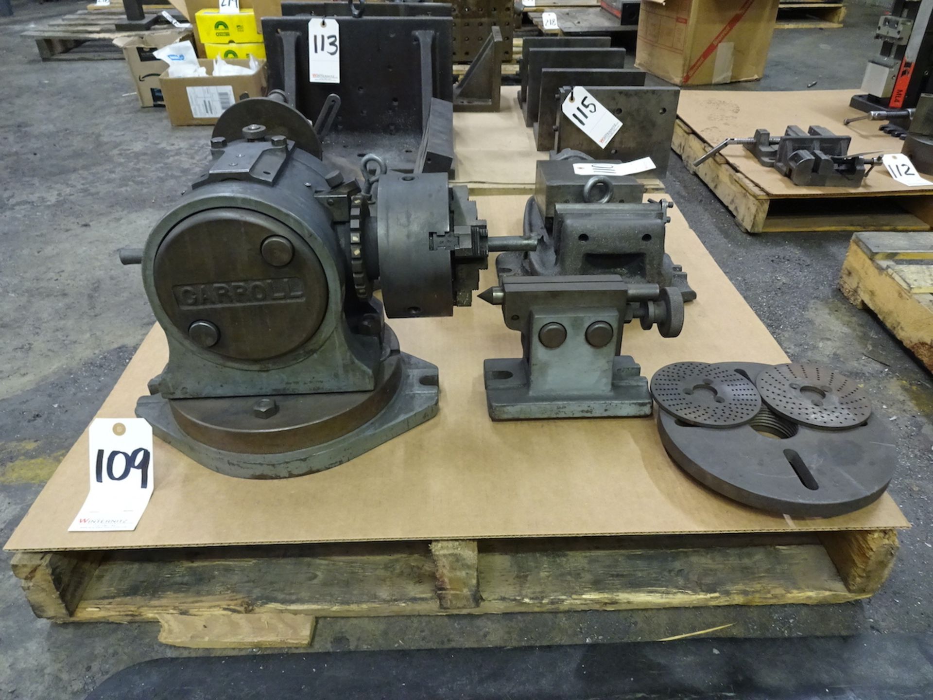 CARROLL DIVIDING HEAD WITH TAILSTOCK