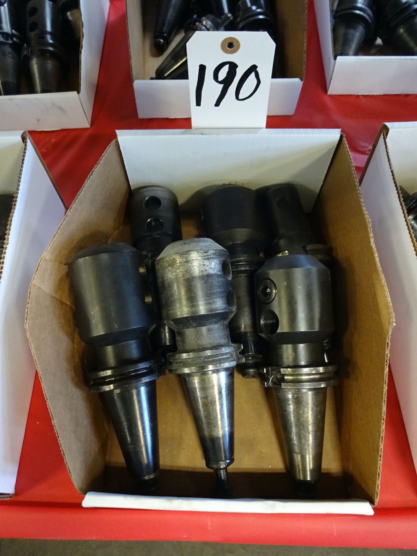 LOT: (6) COMMAND 40 TAPER ASSORTED CNC TOOL HOLDERS