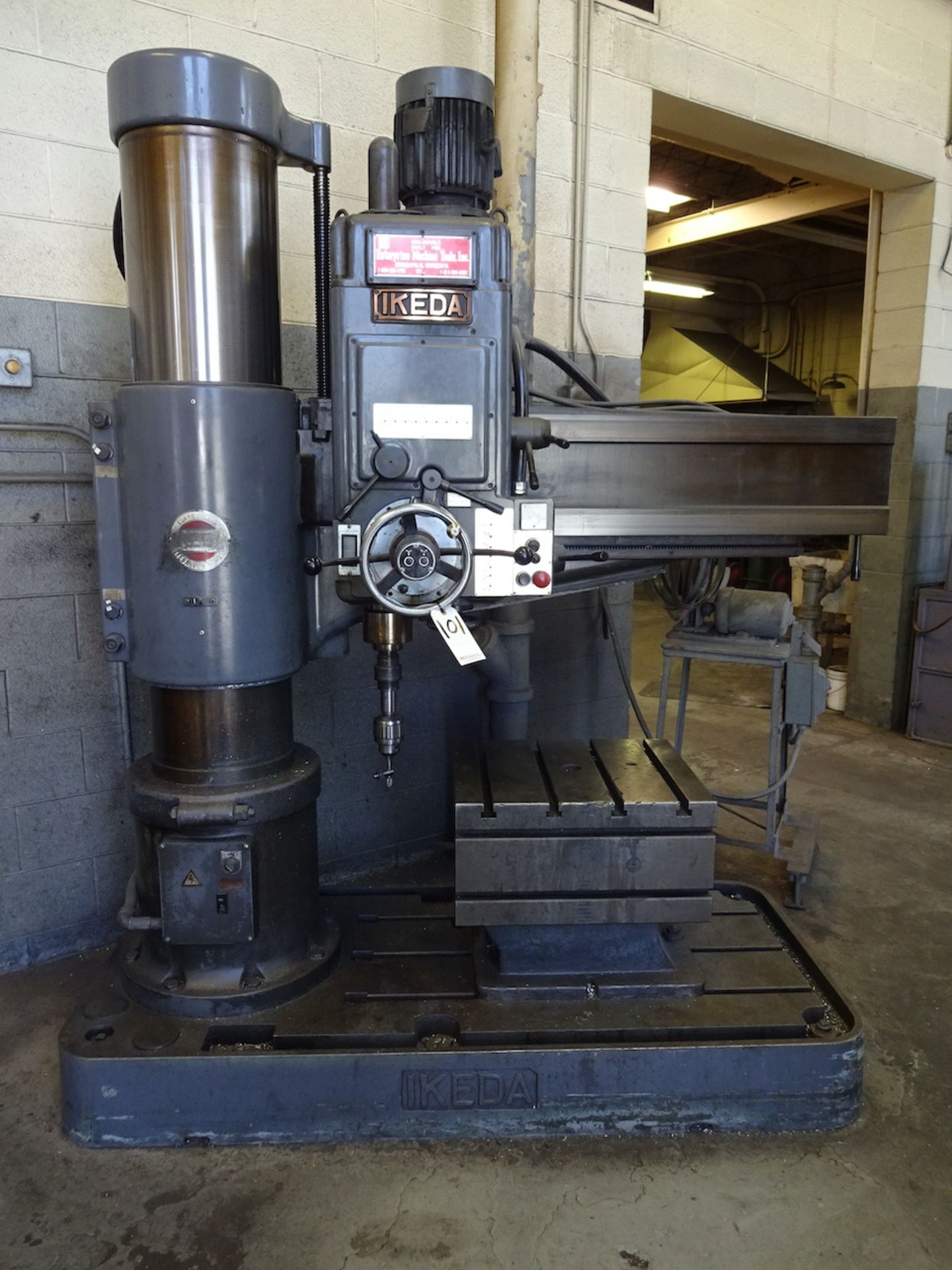 IKEDA 13 IN. COL. X 4 FT. ARM (APPROX.) MODEL RM1175 RADIAL ARM DRILL, S/N 83039 (1983), 30-1500