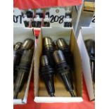 LOT: (4) COMMAND ASSORTED 40 TAPER CNC TAP HOLDERS