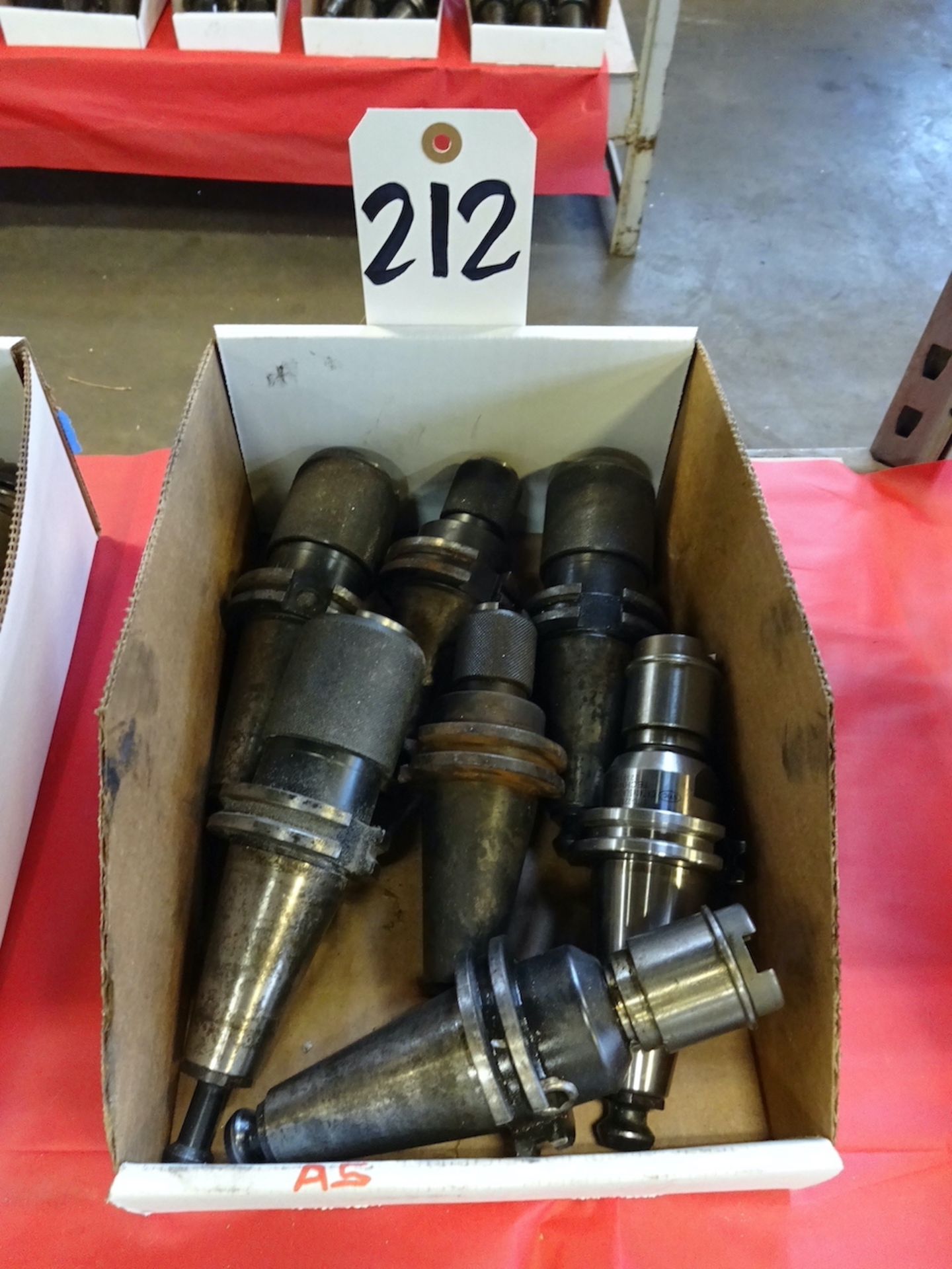 LOT: (7) ASSORTED 40 TAPER CNC TAP HOLDERS