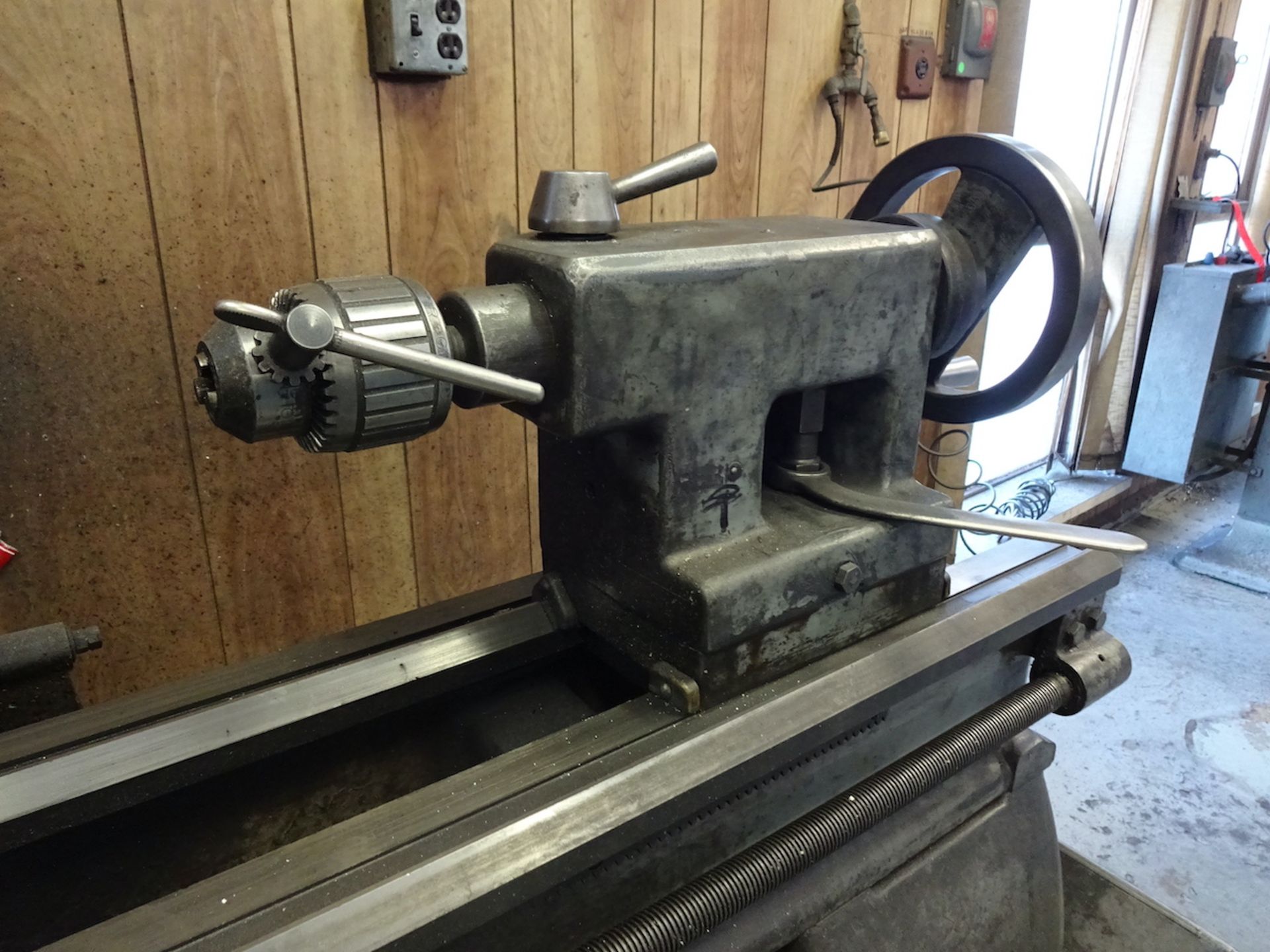 SHELDON 15 IN. X 36 IN. MODEL 15 TOOL ROOM LATHE, S/N 281-80, 10 IN. 3-JAW CHUCK, TAILSTOCK, 2-1/4 - Image 8 of 13