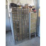 LOT: (2) PARTS CABINETS WITH ASSORTED CONTENTS INCLUDING NUTS, BOLTS, SOCKET HEAD SCREWS, HELICOIL