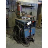 MILLER IDEALARC MODEL HF 250 AMP AC/DC ARC WELDER, WELDTEC WATERCOOLER