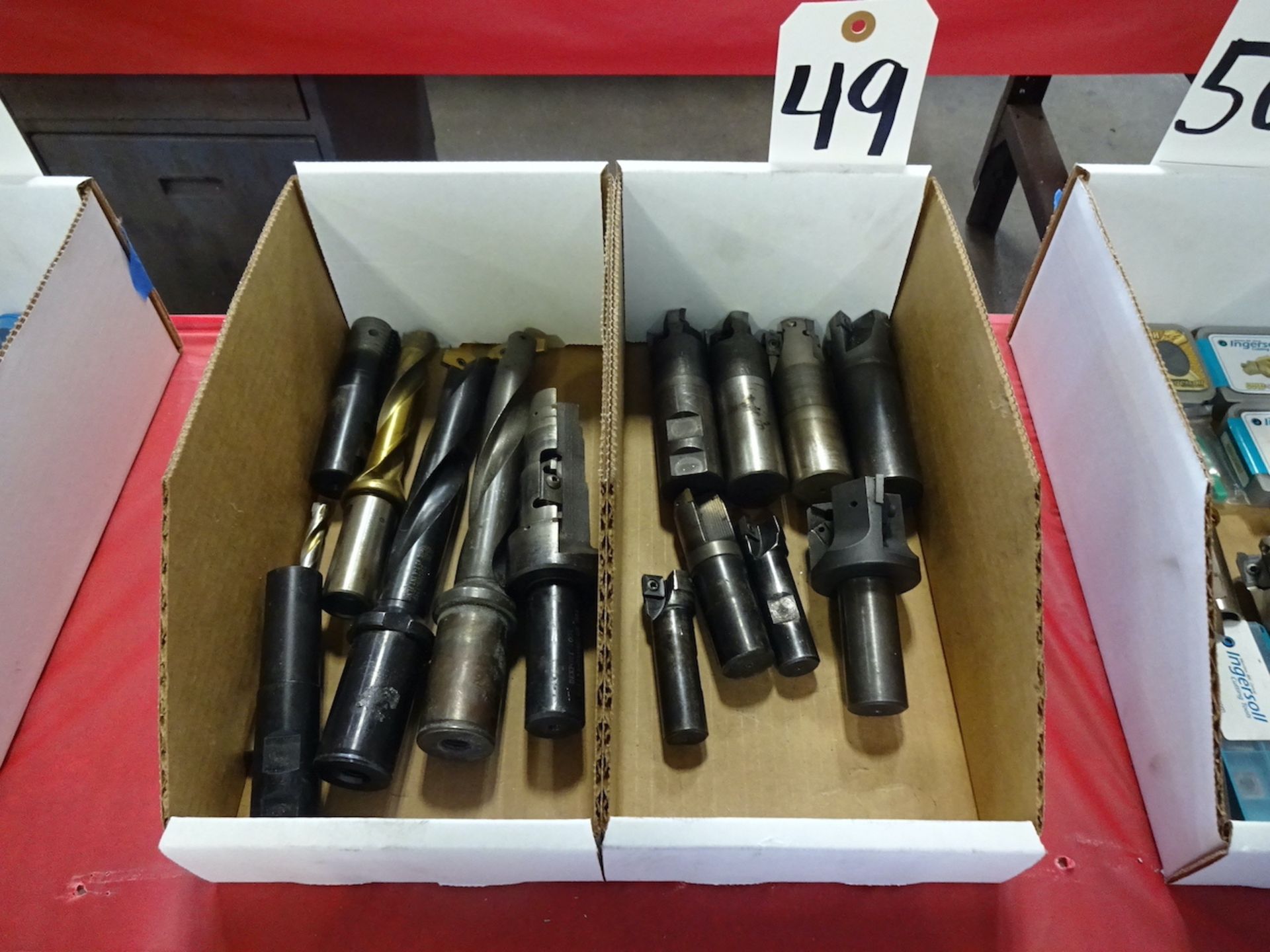 LOT: ASSORTED INDEXABLE MILLING CUTTERS