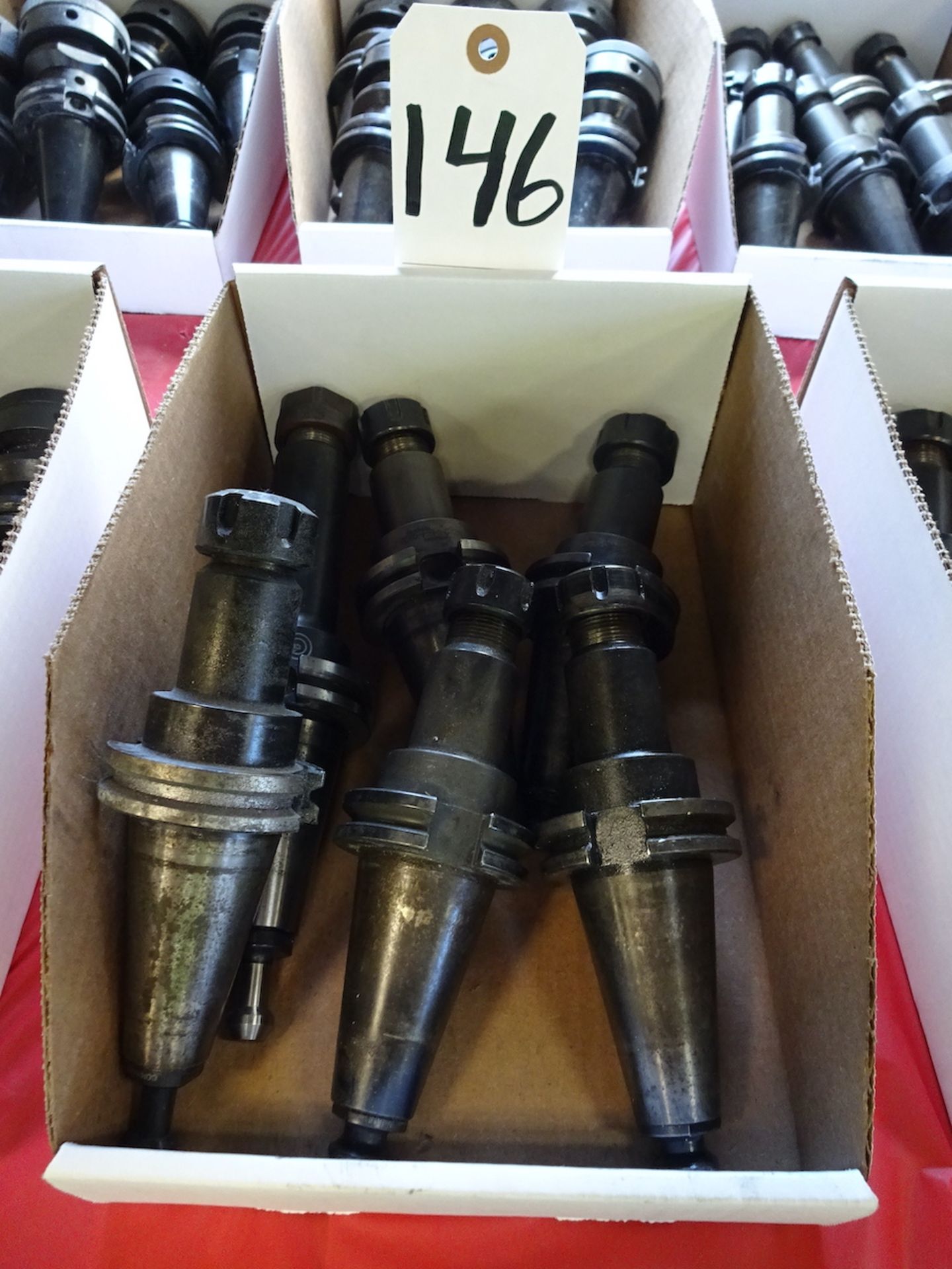 LOT: (6) COMMAND 40 TAPER ASSORTED CNC TOOL HOLDERS