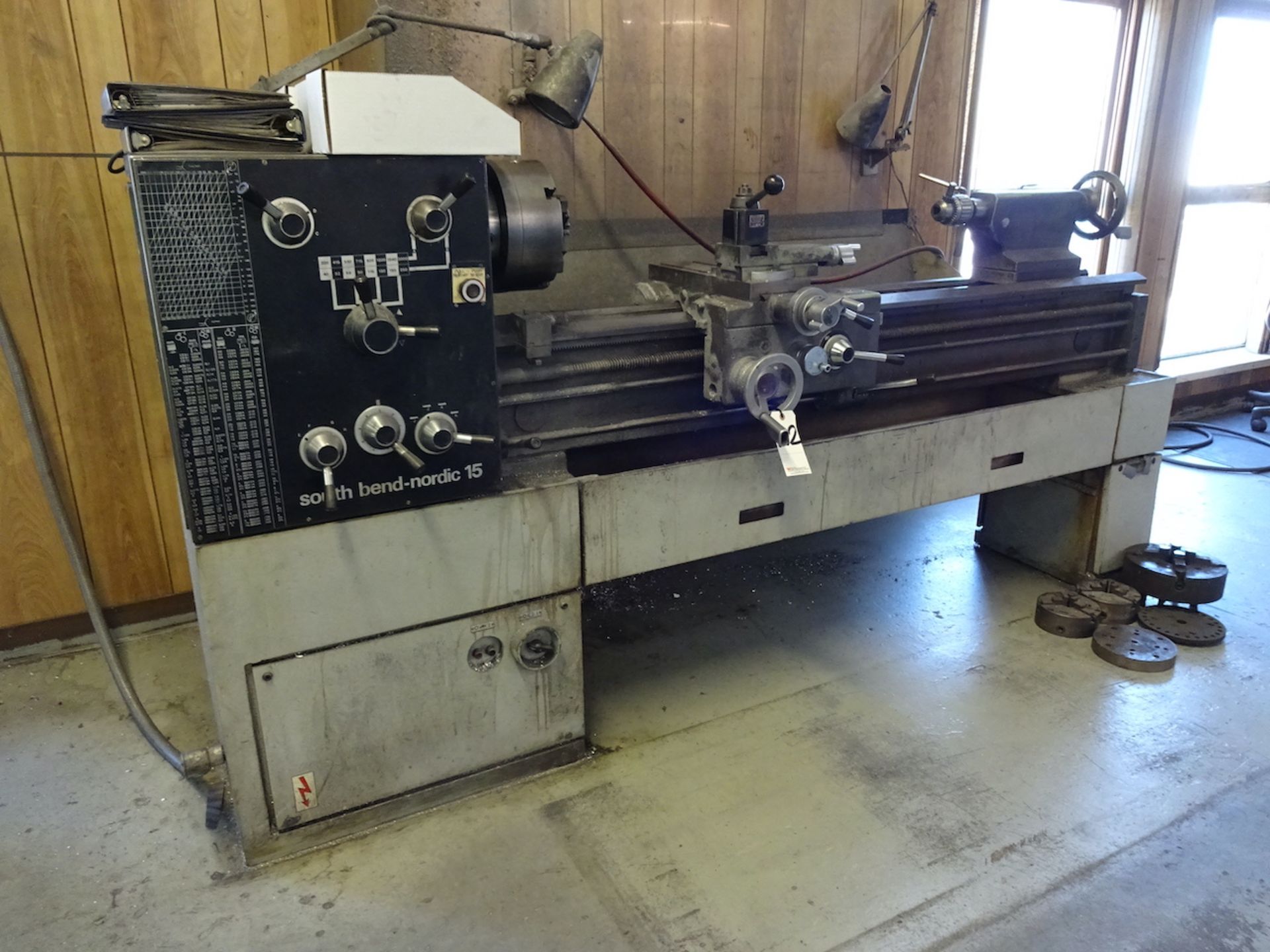 SOUTH BEND 15 IN. X 50 IN. (APPROX.) MODEL NORDIC 15 TOOL ROOM LATHE, S/N DN15770731N62, 40-2000