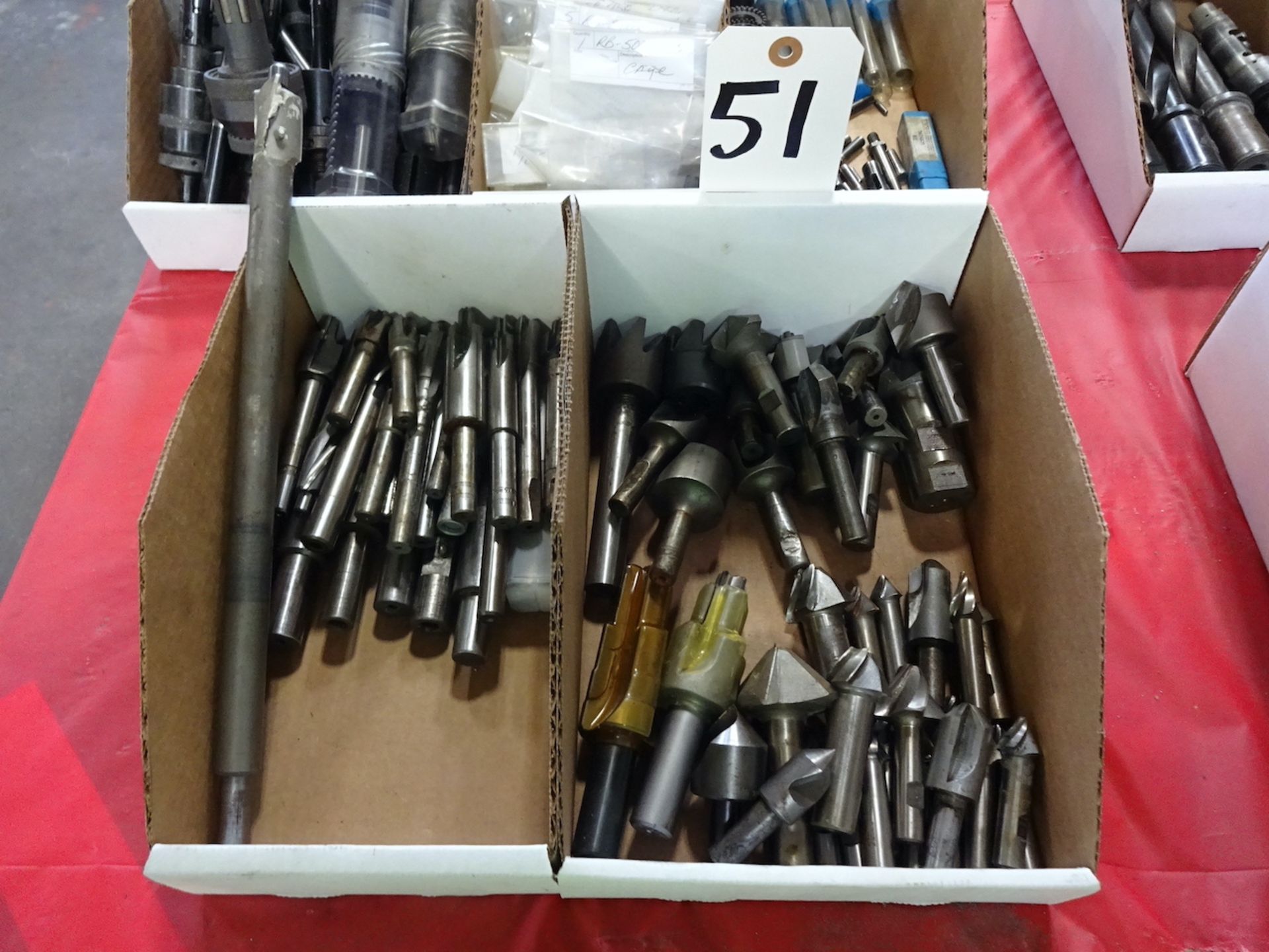 LOT: ASSORTED COUNTER BORES & MILLING CUTTERS IN 2 BOXES