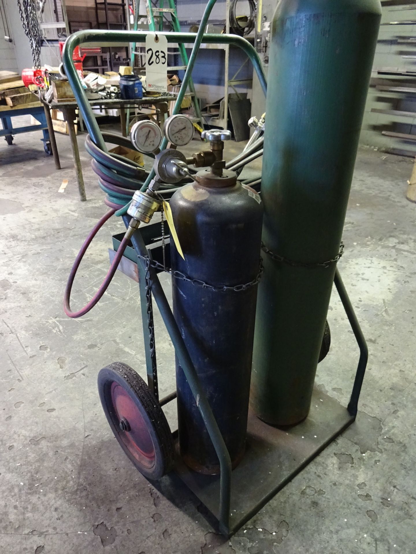 WELDING CART WITH TORCH [INAUDIBLE 00:21:33] AND GAUGES (NO TANKS)
