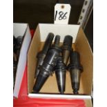 LOT: (6) COMMAND 40 TAPER ASSORTED CNC TOOL HOLDERS