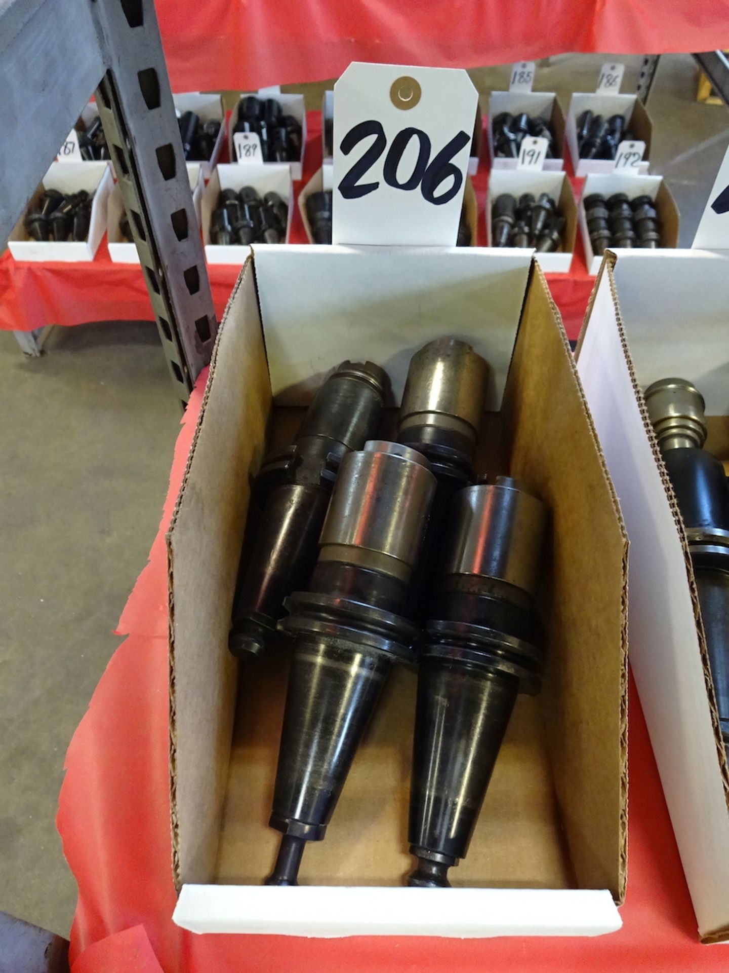 LOT: (4) COMMAND ASSORTED 40 TAPER CNC TAP HOLDERS