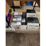 LOT OF AUTOMATIC SOAP AND PAPERTOWL DISPENSERS
