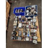 LOT OF CONTACTORS, STARTERS , RELAYS AND MISC