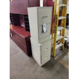 LOT OF (2) 2-DRAWER METAL FILE CABINETS