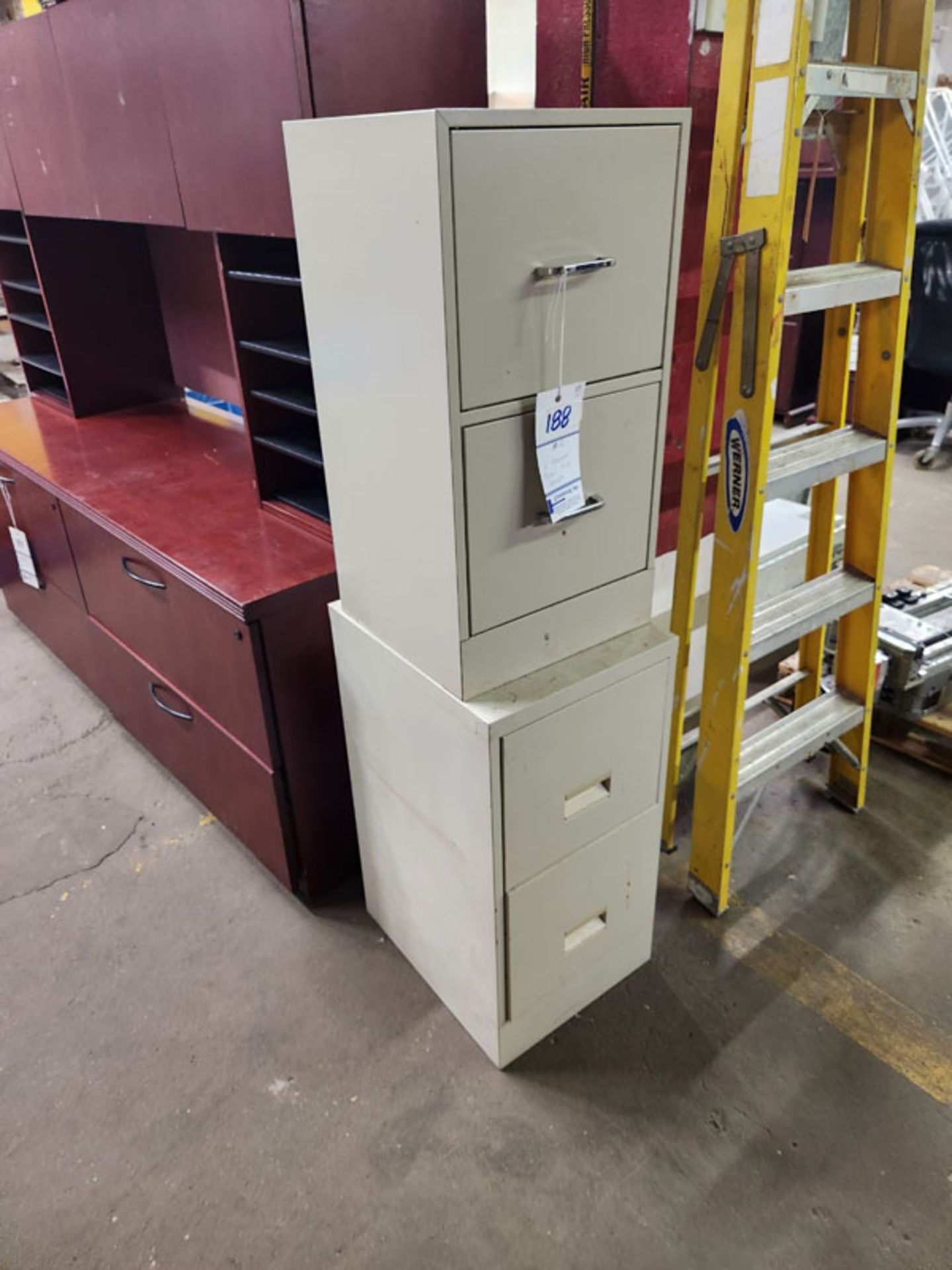 LOT OF (2) 2-DRAWER METAL FILE CABINETS