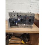 LOT OF 3 MERLIN GERIN 400A BREAKERS P/N NSJ400L