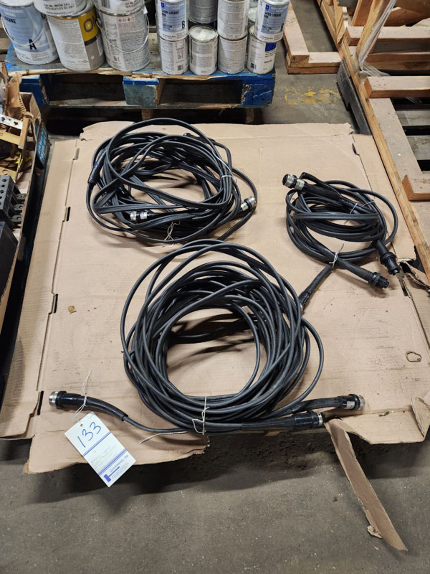 LOT OF 6 ASSORTED ATLAS COPCO CABLES - (2) 4220100715, (2) 4220100710, AND (2) 4220163605
