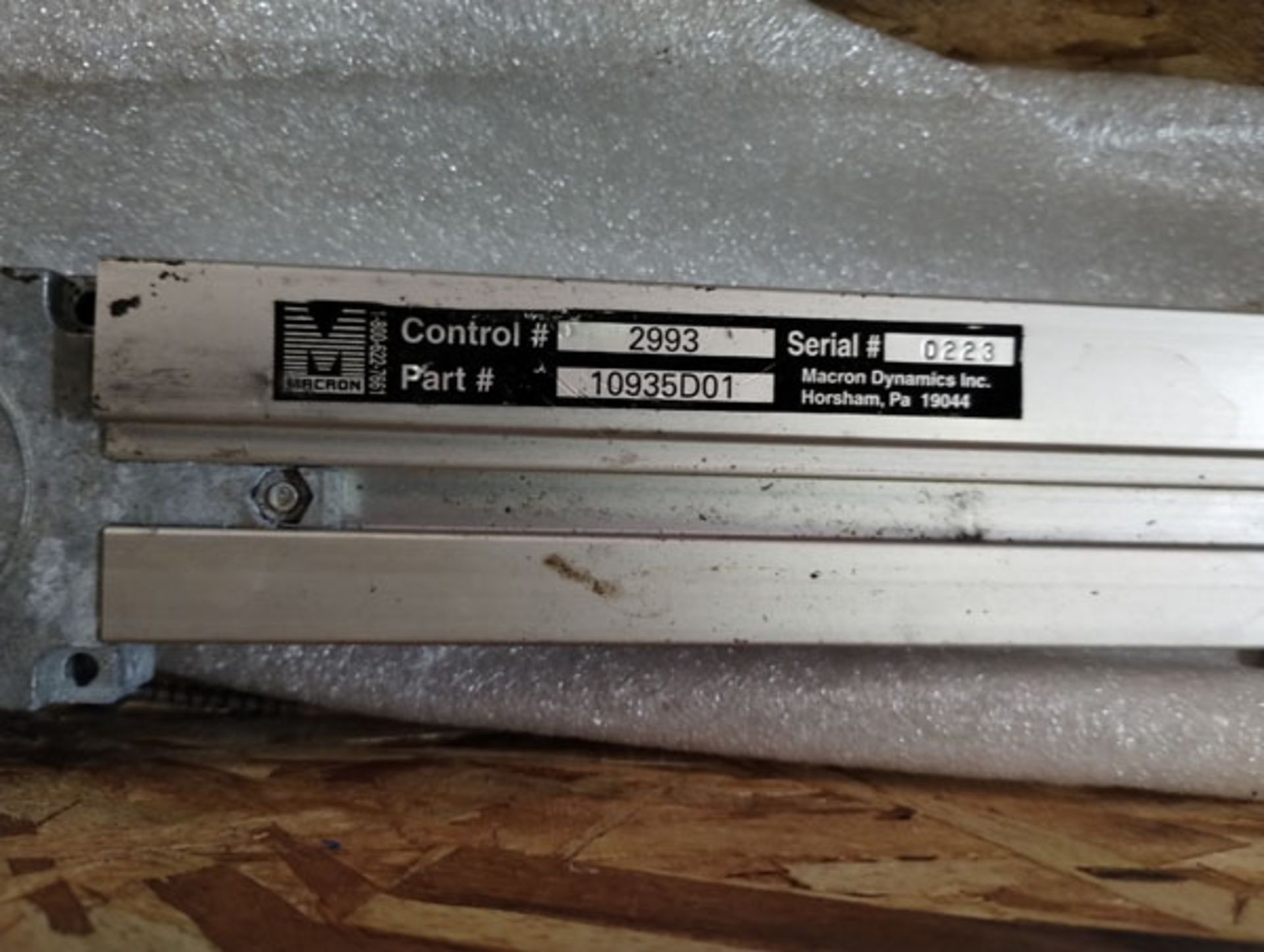 54" REBUILT LINEAR ACTUATOR - PART # 10935D01 -- Lot located at second location: 6800 Union ave. - Image 2 of 7