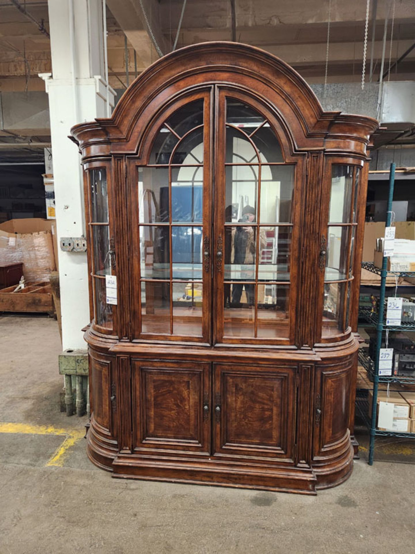 2 PIECE HUTCH 70" X 17-1/2" X 95"