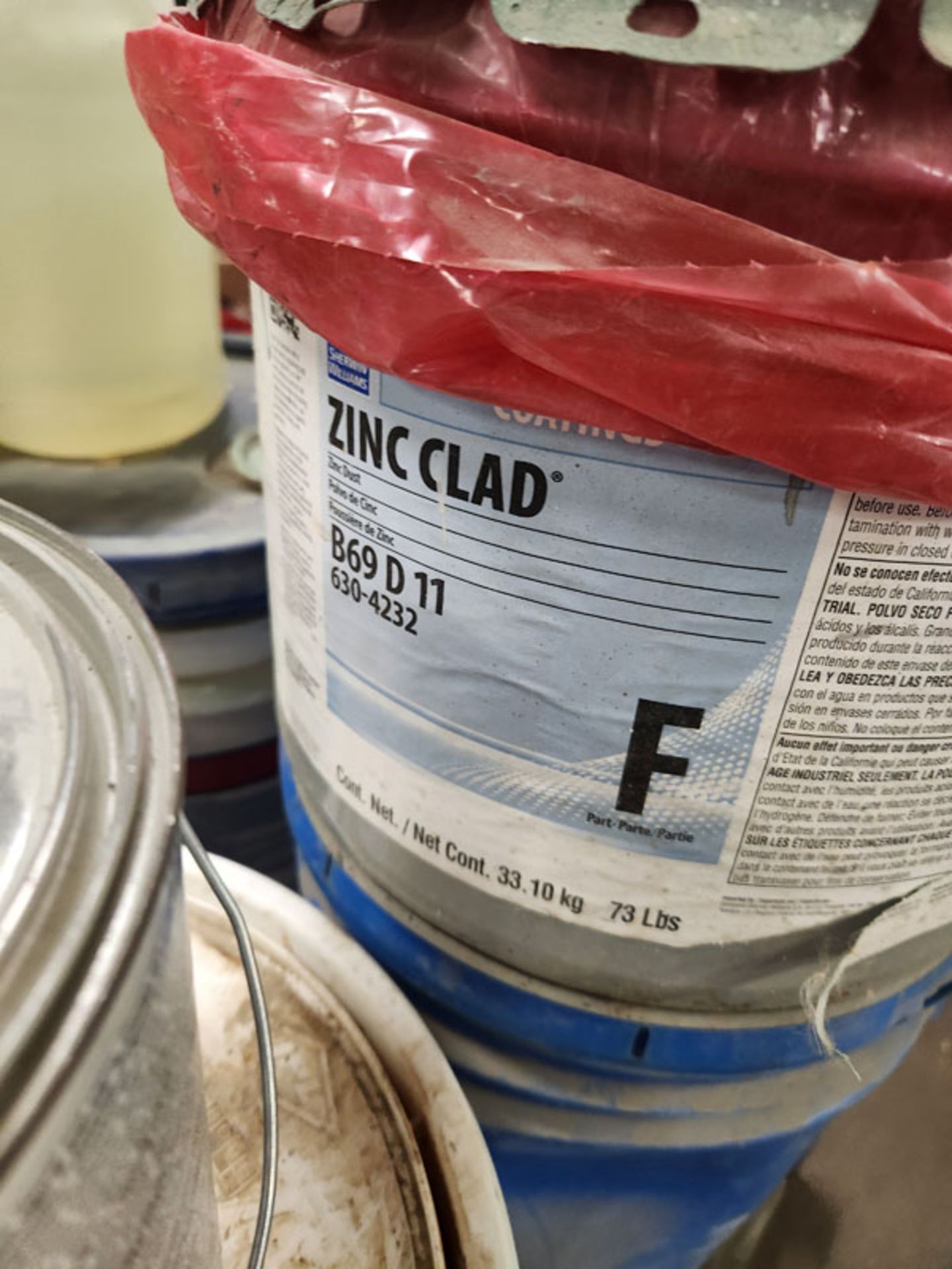 SKID OF ASSORTED CHEMICAL PRODUCTS - ZINC CLAD, CELLCRETE, CURING COMPOUND, ETC. - Image 3 of 8