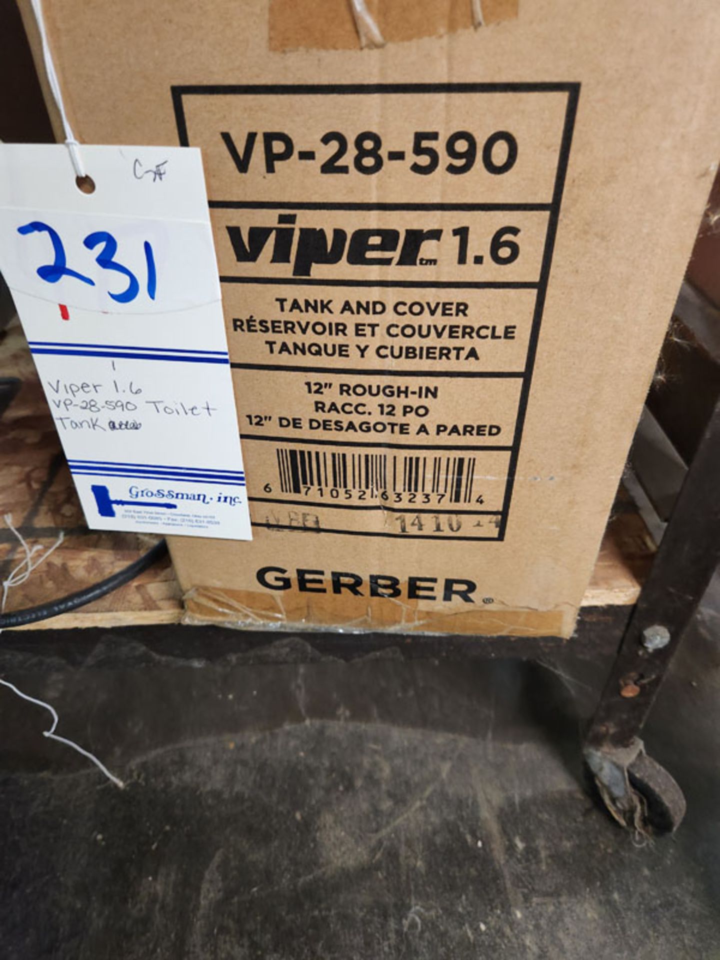 NEW TOILET TANK - VIPER 1.6 VP-28-590 - Image 2 of 4