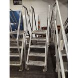 5 STEP BRIDGE LADDER 24" PLATFORM AND 70" BASE