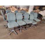 LOT OF 12 SWIVEL OFFICE CHAIRS