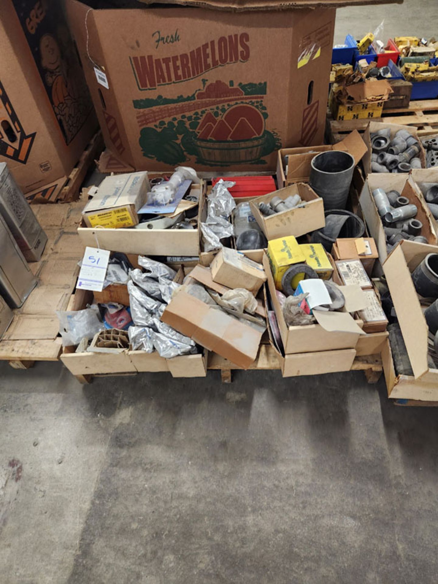 LOT OF ASSORTED PLUMBING AND MISCELLANEOUS AS SHOWN ON 3 SKIDS - Image 2 of 20