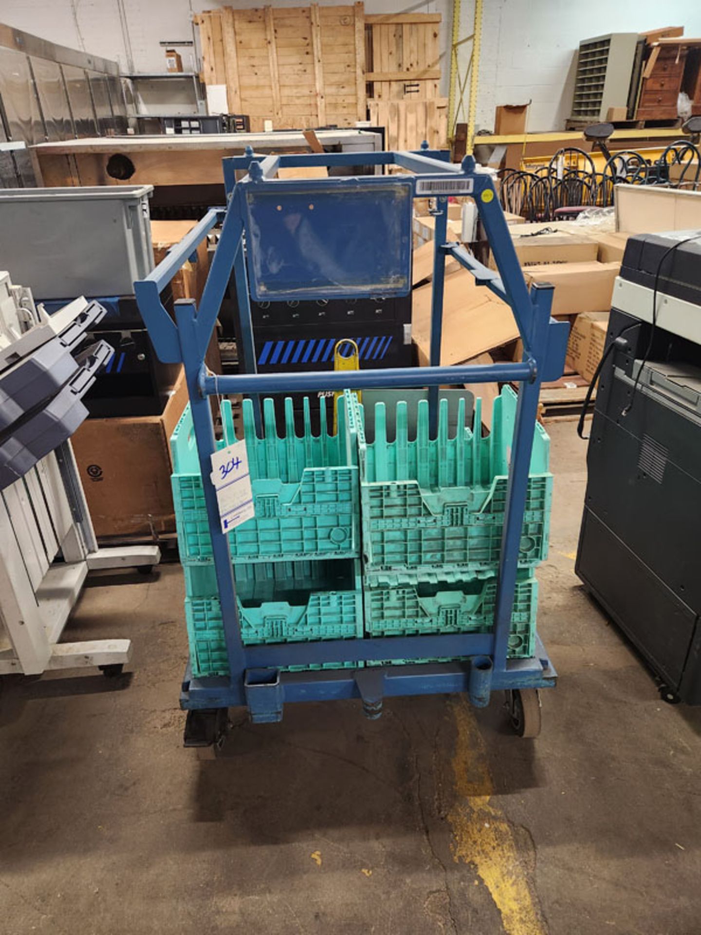 PARTS PICKER CART WITH 6 BINS