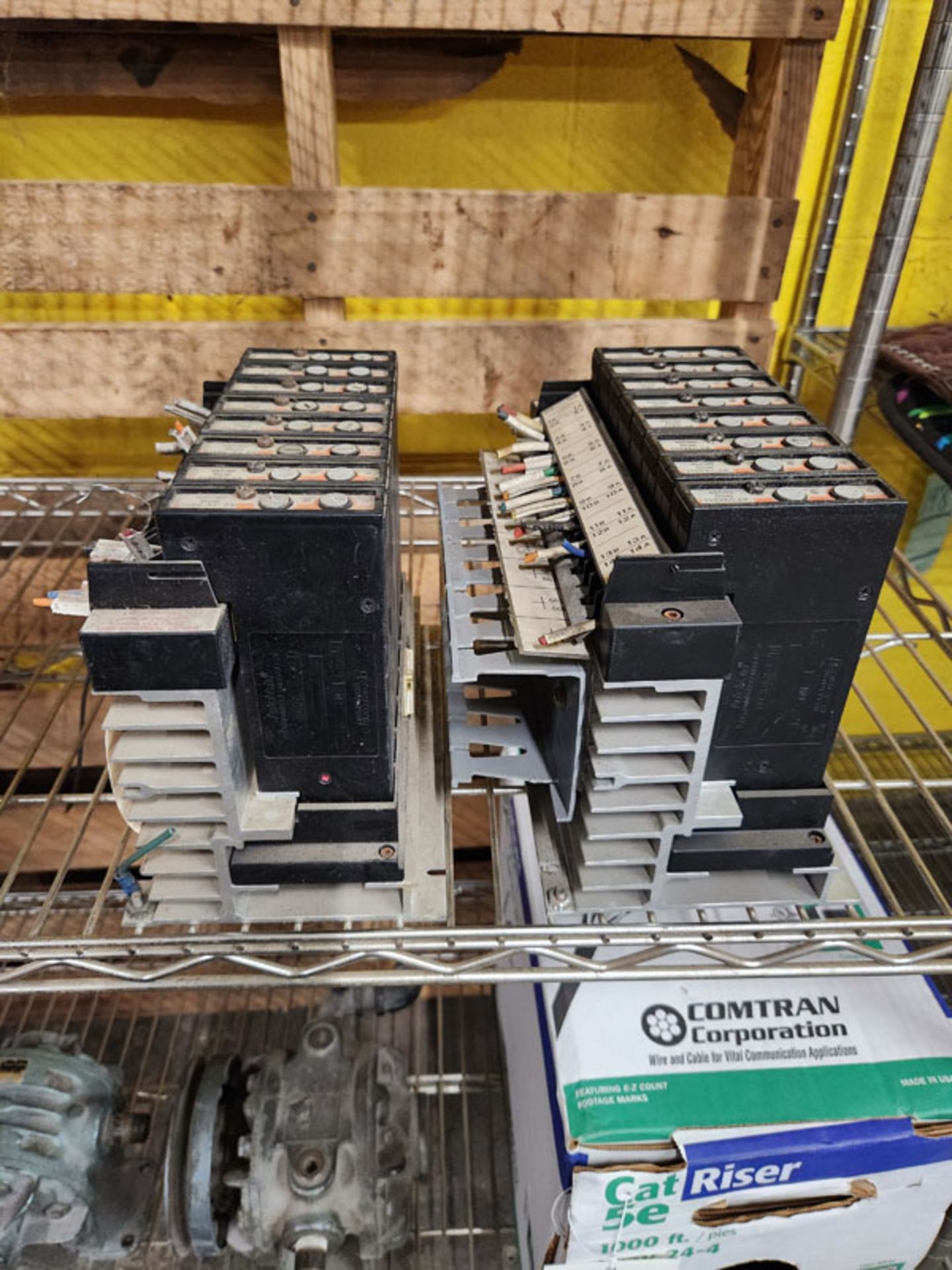 2 AUTOMATE 45C1A PLC RACK WITH CARDS