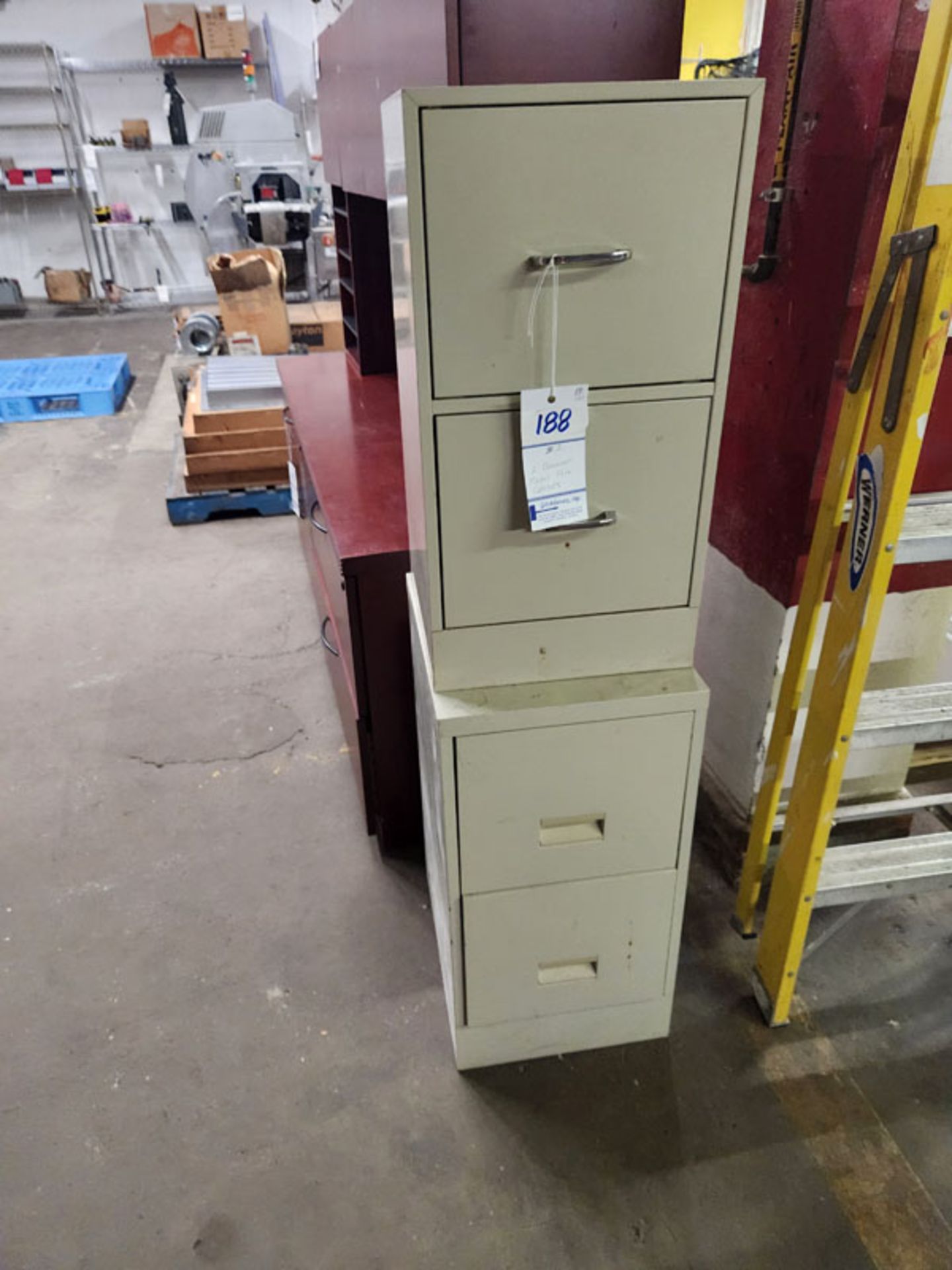 LOT OF (2) 2-DRAWER METAL FILE CABINETS - Image 2 of 2